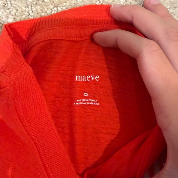 Maeve Marseille Graphic Orange Tee - Picture 3 of 3